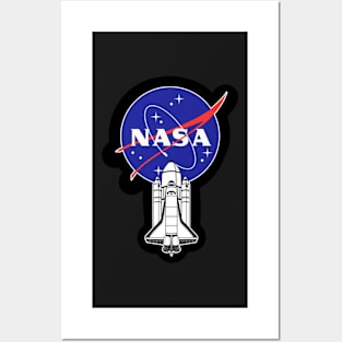 NASA with little spacecraft Posters and Art